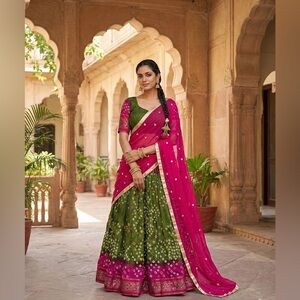 Bandhani lehenga